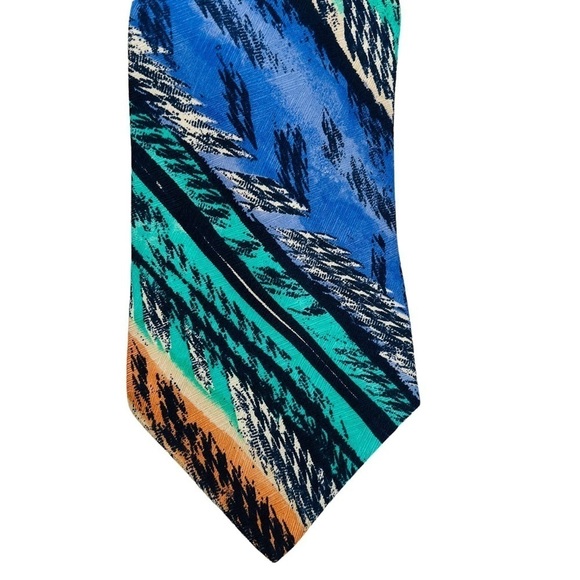 MISSONI CRAVATTE ! Men’s Art Deco Abstract Necktie - Picture 7 of 8